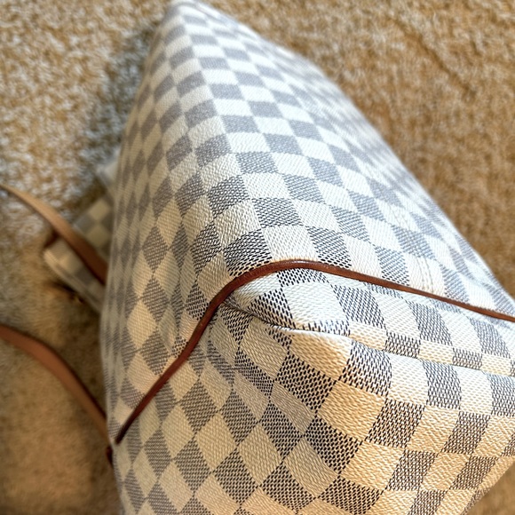 SOLD Bundle Louis Vuitton Damier Azur Totally MM Tote Bag & Matching Wallet - Picture 6 of 16